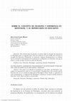 Research paper thumbnail of Sobre el concepto de filosofía y experiencia en Montaigne, y su repercusión en Descartes