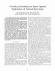 Research paper thumbnail of Fixed-Lag Smoothing for Bayes optimal exploitation of external knowledge