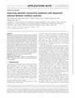 Research paper thumbnail of Improving disulfide connectivity prediction with sequential distance between oxidized cysteines