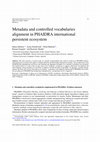 Research paper thumbnail of Metadata and controlled vocabularies alignment in PHAIDRA international persistent ecosystem