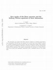 Research paper thumbnail of Zero modes of the Dirac operator and the Seiberg-Witten equations in three dimensions