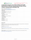 Research paper thumbnail of Longitudinal Impacts of an Online Safety and Health Intervention for Women Experiencing Intimate Partner Violence: Randomized Controlled Trial