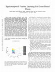 Research paper thumbnail of Spatiotemporal Feature Learning for Event-Based Vision