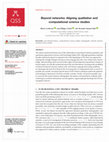 Research paper thumbnail of Beyond networks: Aligning qualitative and computational science studies