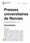 Research paper thumbnail of Les céramistes dˇart en France - Conclusion