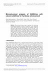 Research paper thumbnail of Microstructural analysis of Al6063/sic with calcium additives for hardness enhancement