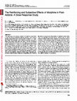 Research paper thumbnail of The reinforcing and subjective effects of morphine in post-addicts: a dose-response study