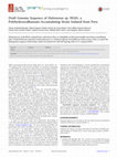 Research paper thumbnail of Draft Genome Sequence of Halomonas sp. HG01, a Polyhydroxyalkanoate-Accumulating Strain Isolated from Peru