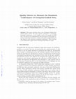 Research paper thumbnail of Quality metrics to measure the standards conformance of geospatial linked data