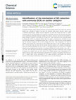 Research paper thumbnail of Identification of the mechanism of NO reduction with ammonia (SCR) on zeolite catalysts