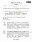 Research paper thumbnail of Educación en salud durante el embarazo desde la perspectiva de las gestantes. Health education during pregnancy from perspective of pregnant women