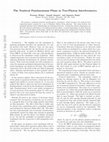 Research paper thumbnail of Nonlocal Pancharatnam phase in two-photon interferometry