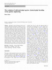 Research paper thumbnail of The evolution of cultivated plant species: classical plant breeding versus genetic engineering