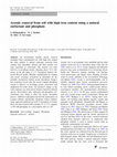 Research paper thumbnail of Arsenic removal from soil with high iron content using a natural surfactant and phosphate