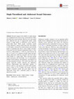 Research paper thumbnail of Single Parenthood and Adolescent Sexual Outcomes