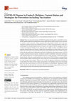 Research paper thumbnail of COVID-19 Disease in Under-5 Children: Current Status and Strategies for Prevention including Vaccination