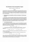 Research paper thumbnail of Six derivations of the real properties of space