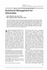 Research paper thumbnail of Nutritional Management for Ostomates