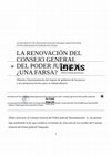 Research paper thumbnail of La renovación del Consejo General del Poder Judicial: ¿una farsa?