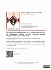 Research paper thumbnail of Development and Validation of a Composite Short Scale for Measuring Socially Distant Attitudes toward Religious Minorities in Pakistan