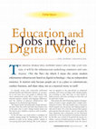 Research paper thumbnail of Education and jobs in the digital world