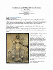 Research paper thumbnail of Goddesses and Other Divine Women syllabus