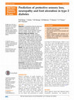 Research paper thumbnail of Prediction of protective sensory loss, neuropathy and foot ulceration in type 2 diabetes