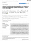 Research paper thumbnail of Assessing environmental DNA metabarcoding and camera trap surveys as complementary tools for biomonitoring of remote desert water bodies