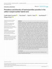 Research paper thumbnail of Prevalence and diversity of haemosporidian parasites in the yellow‐rumped warbler hybrid zone