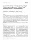 Research paper thumbnail of Development and validation of a multiplex quantitative polymerase chain reaction assay for the detection of Mollicutes impurities in human cells, cultured under good manufacturing practice conditions, and following European Pharmacopoeia requirements and the International Conference on Harmonizat...