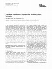 Research paper thumbnail of A Robust Evolutionary Algorithm for Training Neural Networks