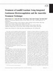 Research paper thumbnail of Treatment of landfill leachate using integrated continuous electrocoagulation and the anaerobic treatment technique