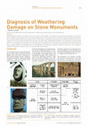 Research paper thumbnail of Diagnosis of Weathering Damage on Stone Monuments