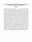 Research paper thumbnail of Soy protein concentrate as an alternative in replacement of fish meal in the feeds of hybrid grouper, brown-marbled grouper (Epinephelus fuscoguttatus) × giant grouper (E. lanceolatus) juvenile