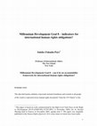 Research paper thumbnail of Millennium Development Goal 8: Indicators for International Human Rights Obligations?