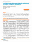 Research paper thumbnail of Formulation and Evaluation of Bisoprolol Hemifumarate Emulgel for Transdermal Drug Delivery