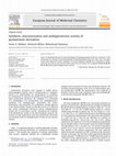 Research paper thumbnail of Synthesis, characterization and antihypertensive activity of 2-phenyl substituted benzimidazoles