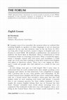 Research paper thumbnail of English Lessons