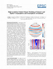 Research paper thumbnail of High-resolution Global Climate Modeling of Saturn's and Jupiter's tropospheric and stratospheric circulations