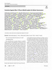 Research paper thumbnail of Scientists Against War: A Plea to World Leaders for Better Governance