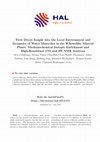 Research paper thumbnail of First Direct Insight into the Local Environment and Dynamics of Water Molecules in the Whewellite Mineral Phase: Mechanochemical Isotopic Enrichment and High-Resolution <sup>17</sup>O and <sup>2</sup>H NMR Analyses