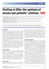 Research paper thumbnail of Visiting in ICUs: the opinions of nurses and patients’ relatives