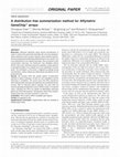 Research paper thumbnail of doi:10.1093/bioinformatics/btl609BIOINFORMATICS ORIGINAL PAPER Gene expression A distribution free summarization method for Affymetrix