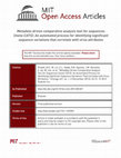 Research paper thumbnail of Metadata-driven comparative analysis tool for sequences (meta-CATS): An automated process for identifying significant sequence variations that correlate with virus attributes