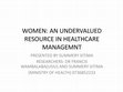 Research paper thumbnail of Women: An Undervalued Resource in Healthcare Management