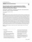 Research paper thumbnail of Characterising the Long-Term Language Impairments of Children Following Cerebellar Tumour Surgery by Extracting Psycholinguistic Properties from Spontaneous Language