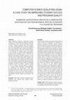 Research paper thumbnail of Computer science qualifying exam: a case study on improving student success and program quality