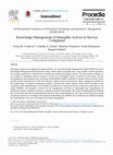 Research paper thumbnail of Knowledge Management of Intangible Actives in Service Companies