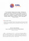 Research paper thumbnail of « Un menuisier témoin de son temps. Artisanat et monde rural dans le Sud-Est de la France à la fin du XIXe siècle. A propos de : Jacques-Olivier Boudon, Le Plancher de Joachim. L’histoire retrouvée d’un village français, Belin, Collection Histoire, 2017, 256 pages »