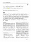 Research paper thumbnail of Effect of the thorium oxide content on the leaching of a mixed thorium-uranium oxide fuel